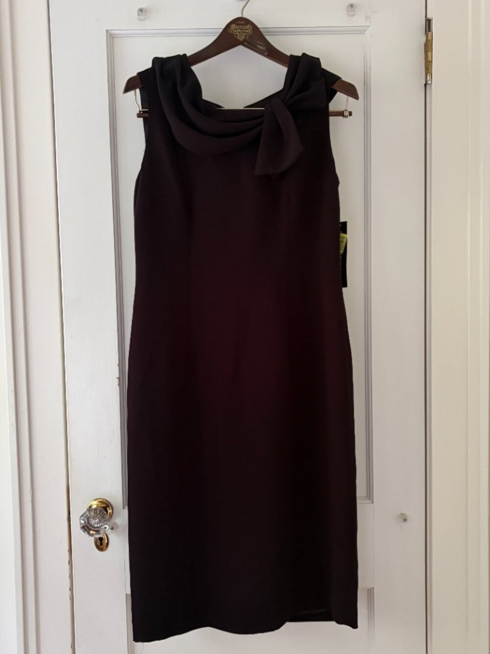 Donna Morgan Sleeveless Sheath Dress Size 8 NWT Black - Picture 2 of 7
